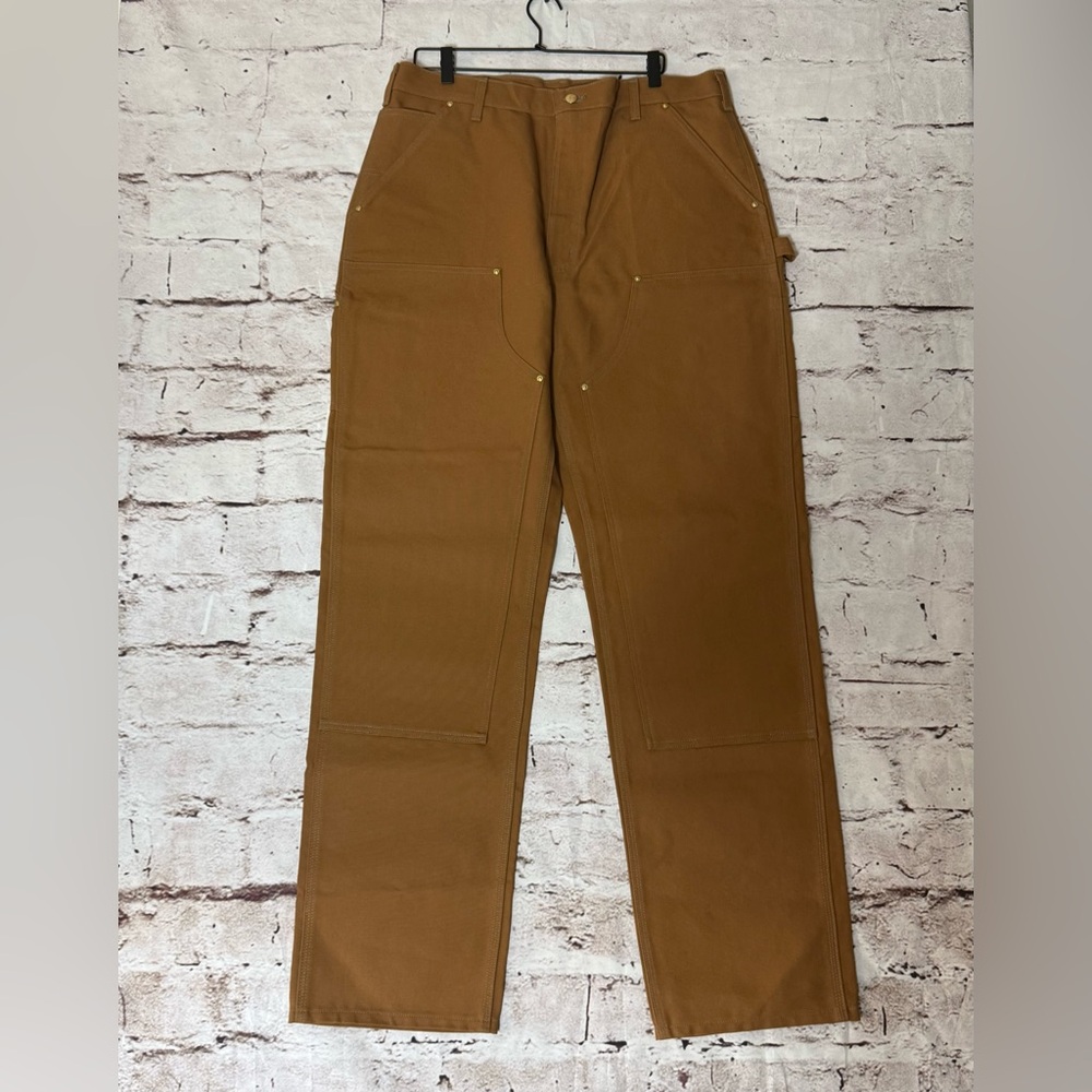 NWT Carhartt Loose Fit Firm Duck Double Front Utility Work Pant - Size 48X30